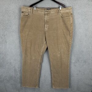 Polo Ralph Lauren Corduroy Pants Straight Leg Brown 5-Pocket‎ Mens 48x32